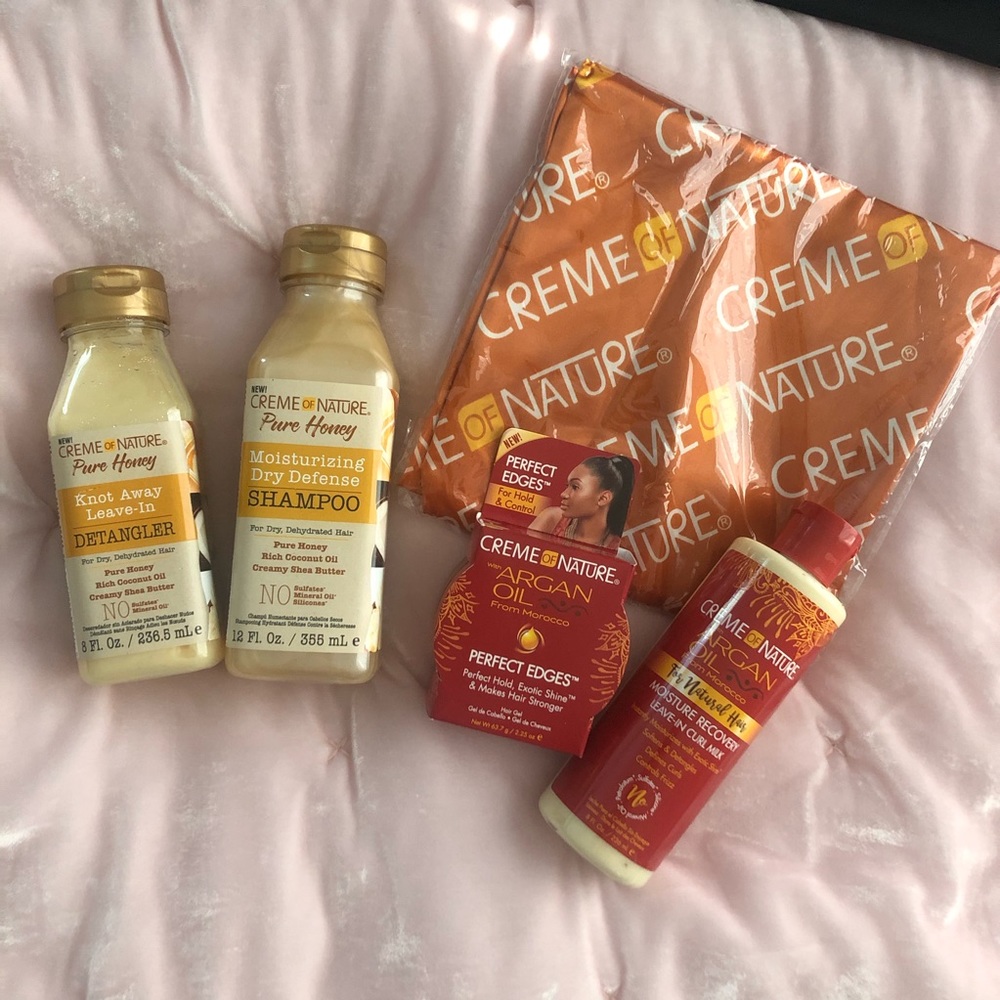 !NWOT! Creme of Nature Hair Products & Silk Wrap